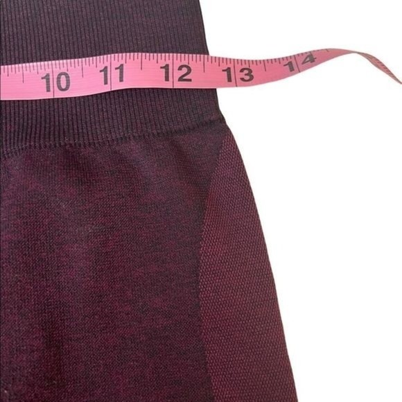 PINK Victoria's Secret Burgundy Matching Sports Bra And Leggings Set Size Medium - Picture 7 of 16